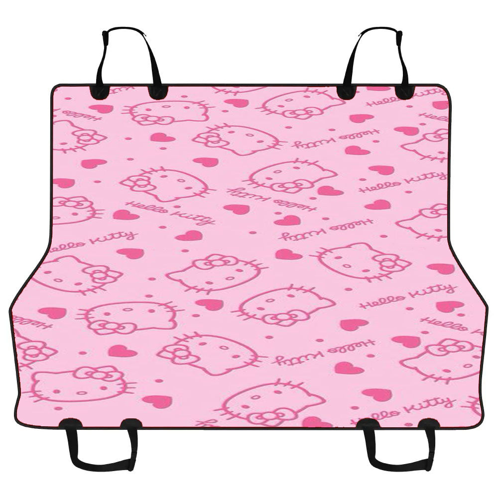 Kitty Pink Hello Kitty Pattern Car Pet Seat Cover
