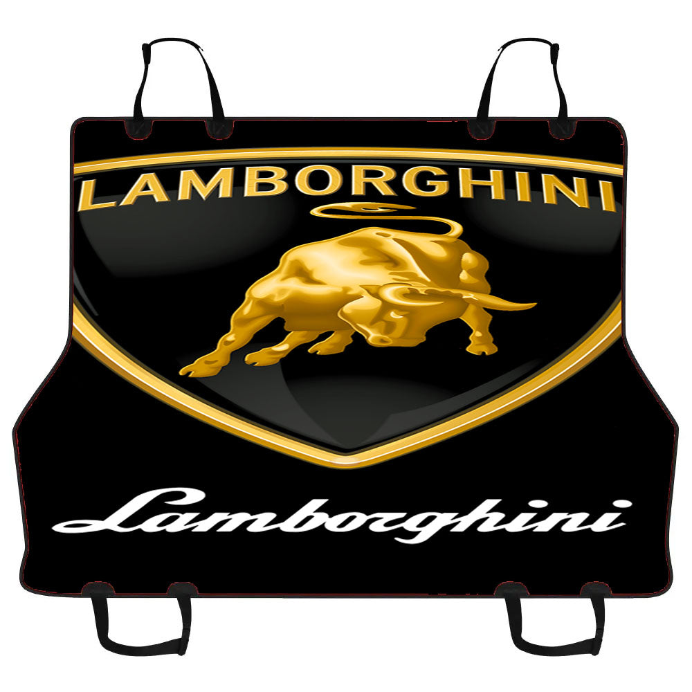 Lamborghini Golden Logo Car Pet Seat Cover