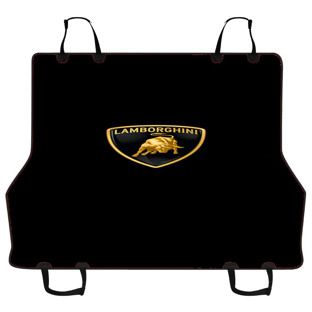 Lamborgini Logo Art Car Minimal Dark Car Pet Seat Cover