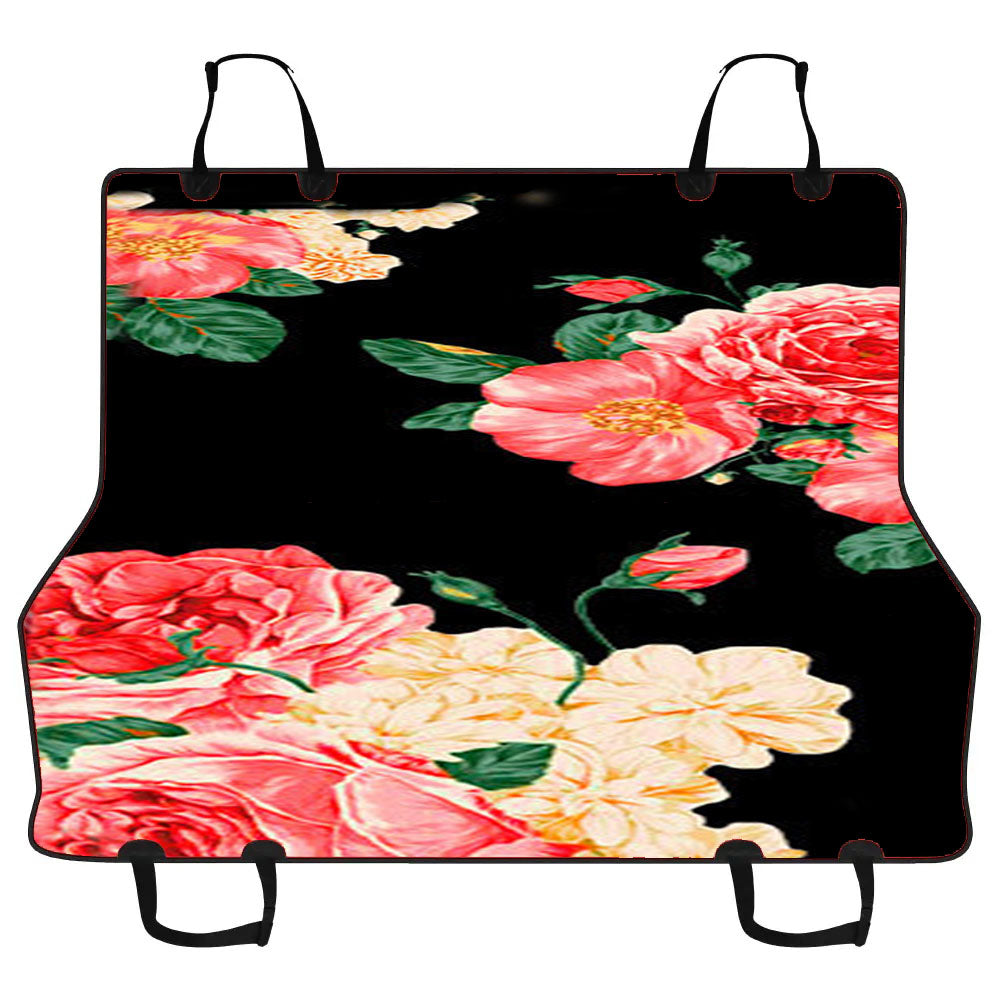 Large Carnations Floral Car Pet Seat Cover