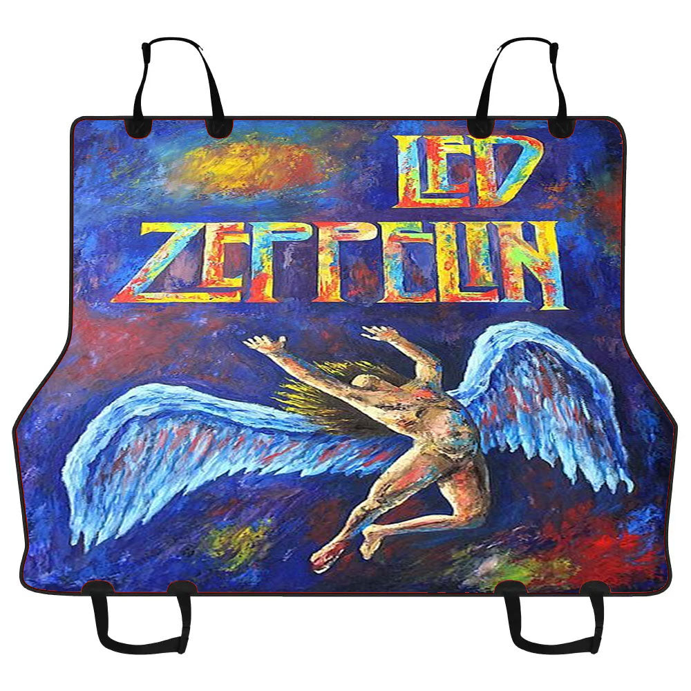 Led Zeppelin Angels Painting Wallpaper Car Pet Seat Cover