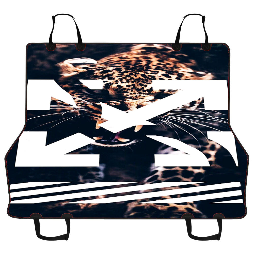 Leopard X Off White Car Pet Seat Cover
