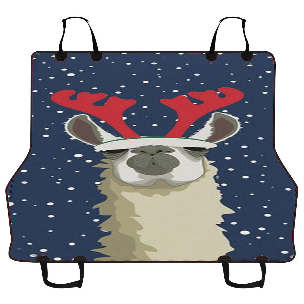 Let It Snow Reindeer Car Pet Seat Cover
