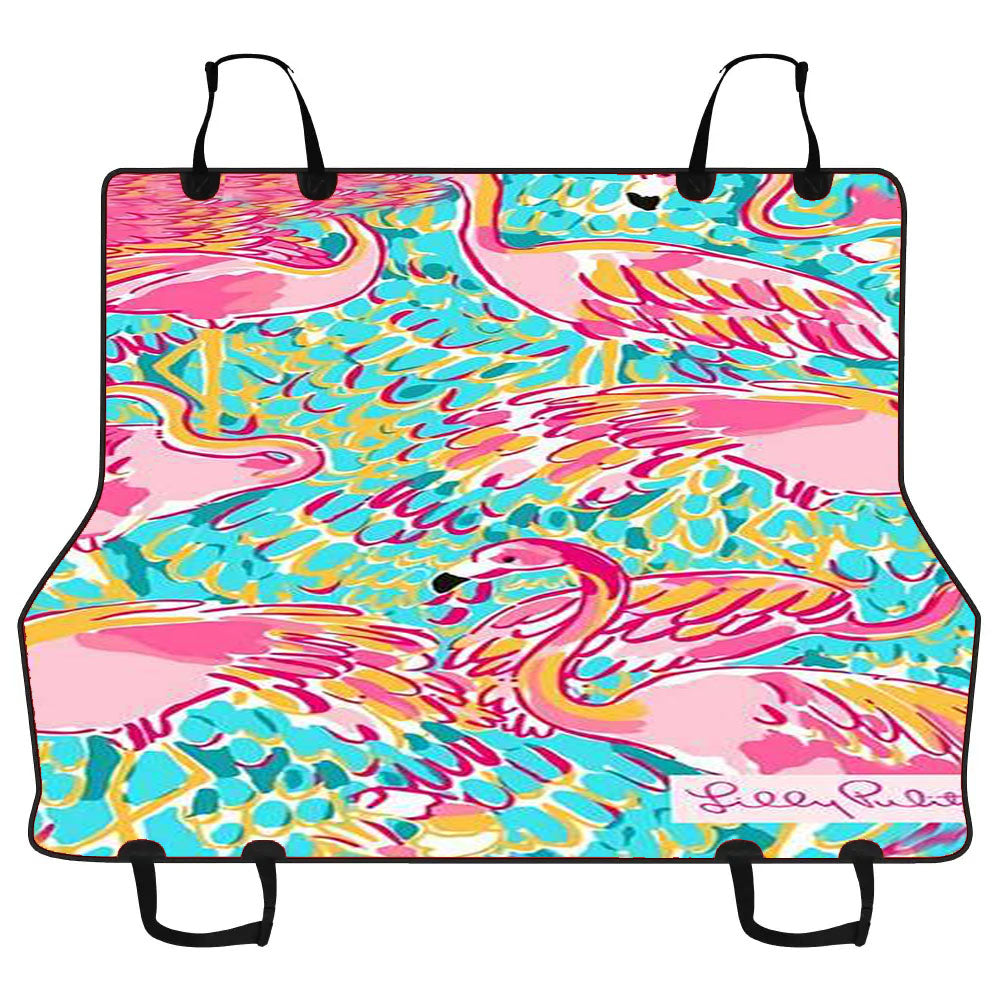 Lilly Pulitzer Flamingo Car Pet Seat Cover