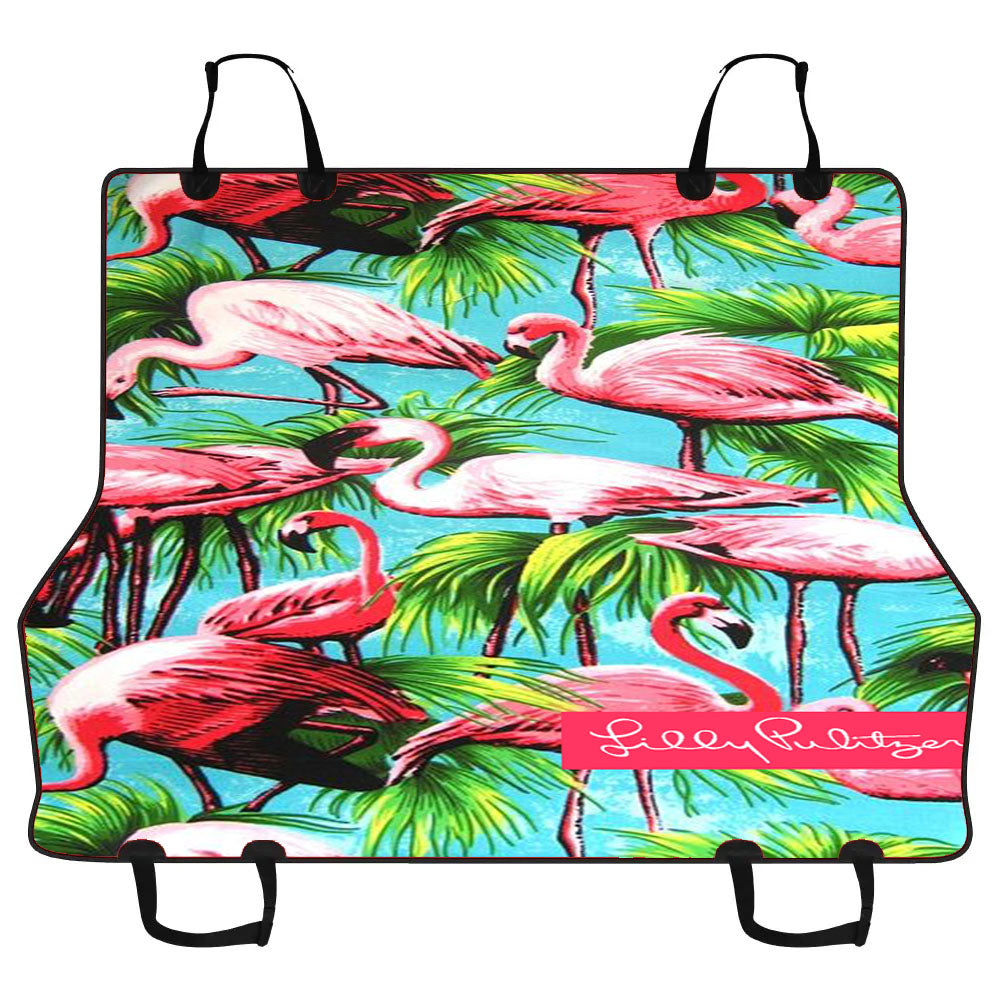 Lilly Pulitzer Flamingo Island Car Pet Seat Cover