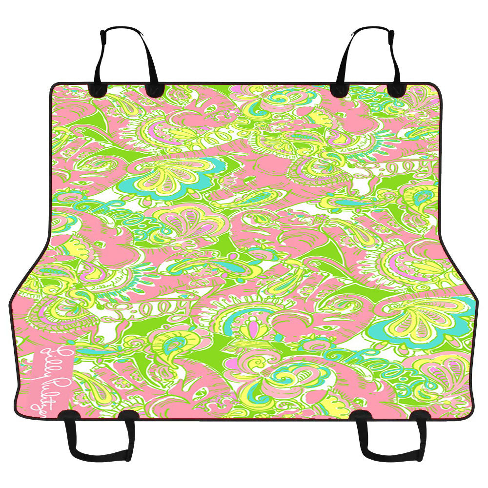 Lilly Pulitzer Pastel Chevron Car Pet Seat Cover
