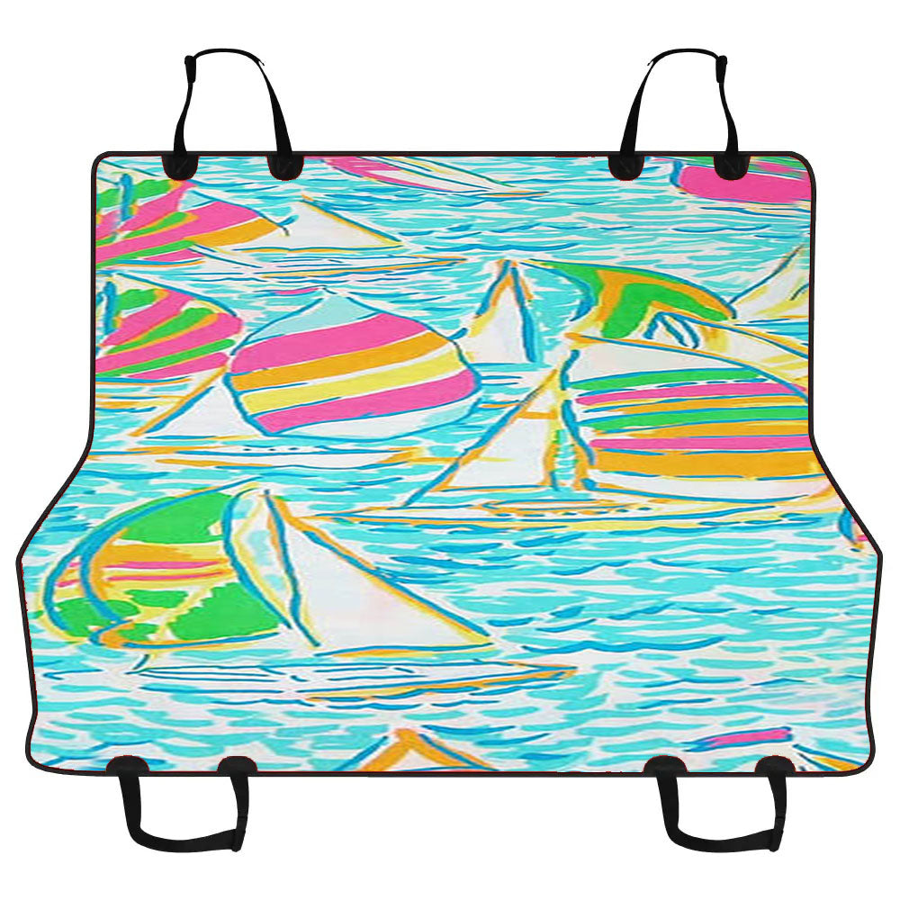 Lilly Pulitzer Sailboat Car Pet Seat Cover