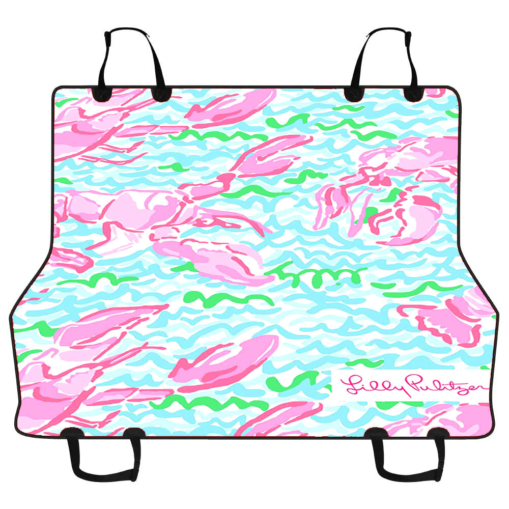 Lilly Pulitzer Summer Lobstah Car Pet Seat Cover
