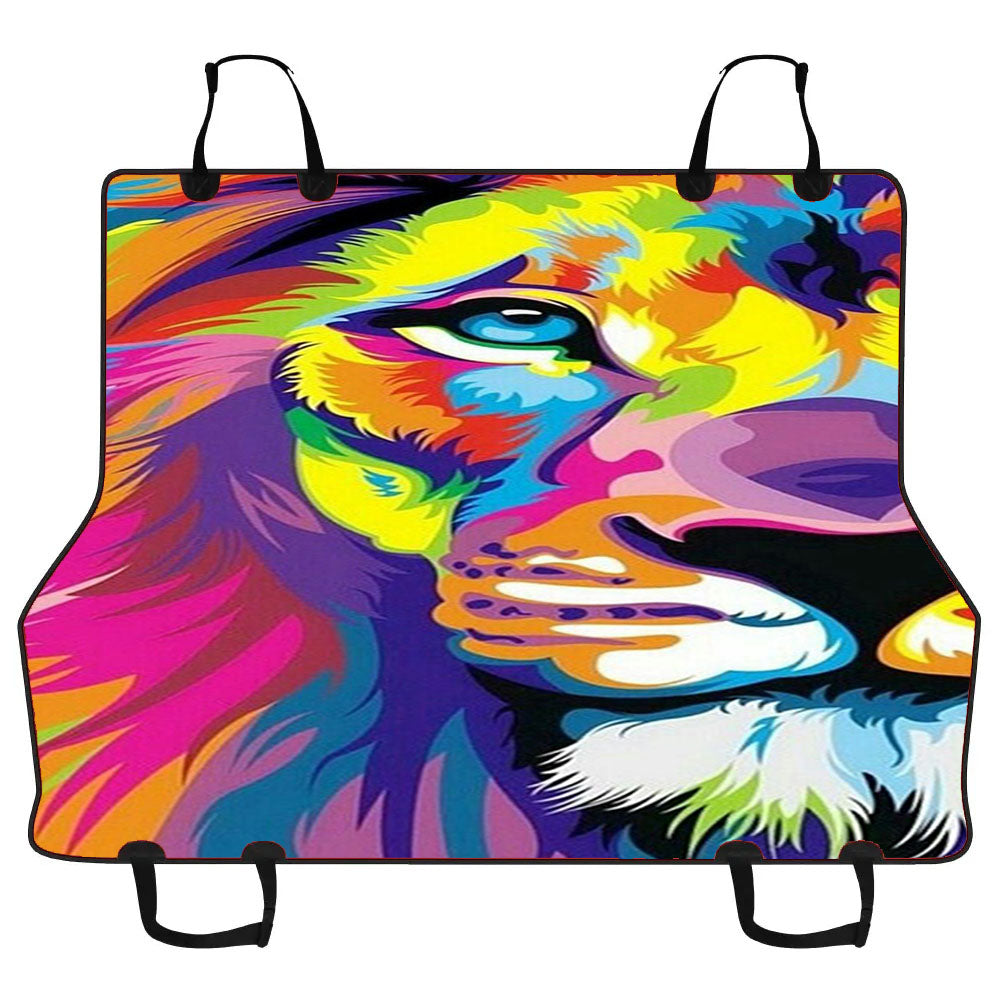 Lion Urban Art Car Pet Seat Cover