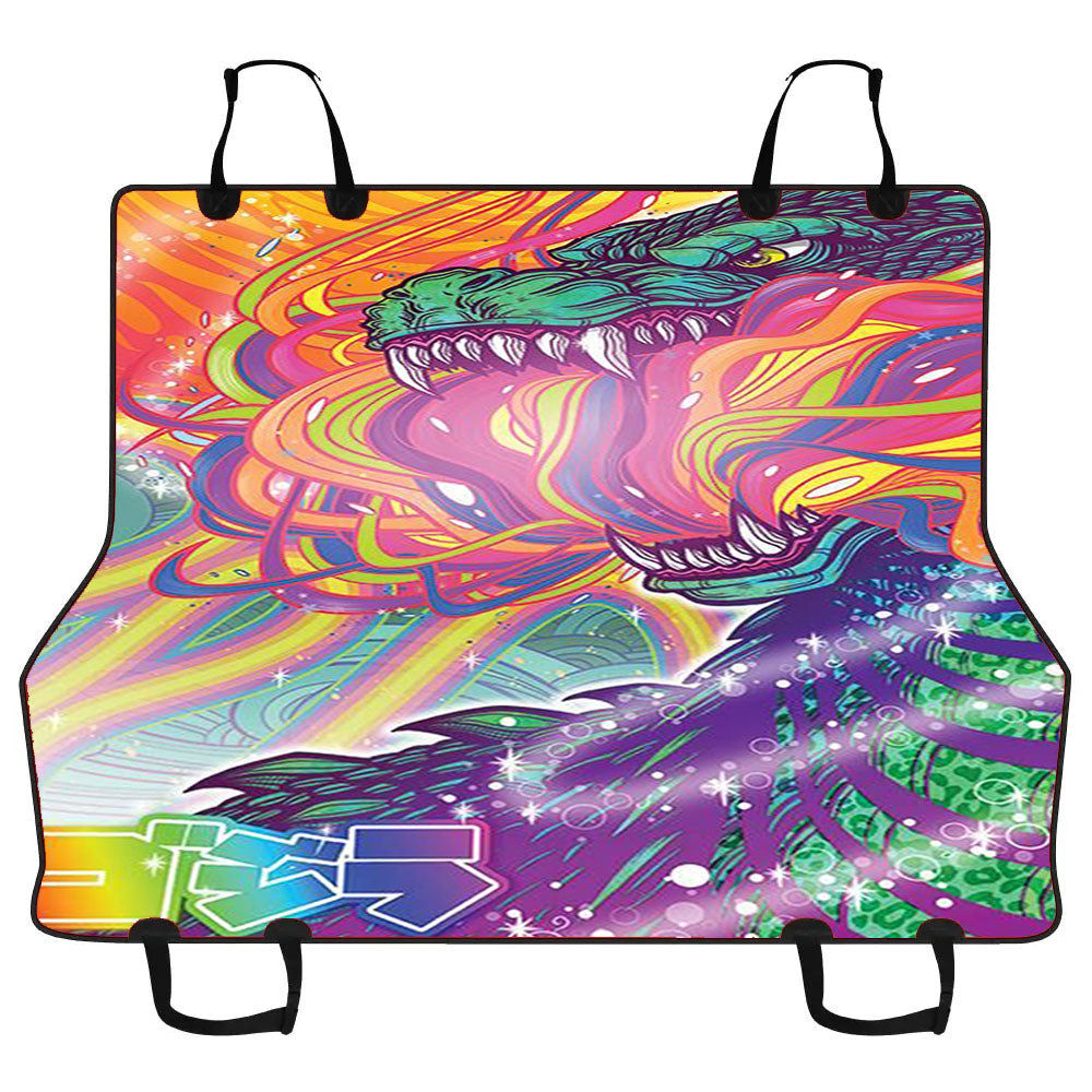 Lisa Frank Godzilla Car Pet Seat Cover