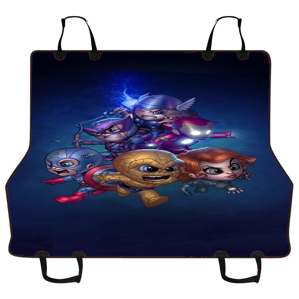 Little Chibi Avengers Galaxy Car Pet Seat Cover