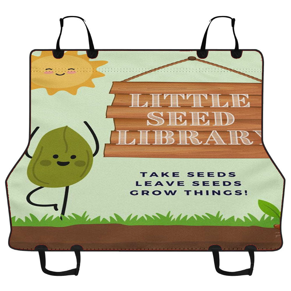 Little Free Seed Library Car Pet Seat Cover
