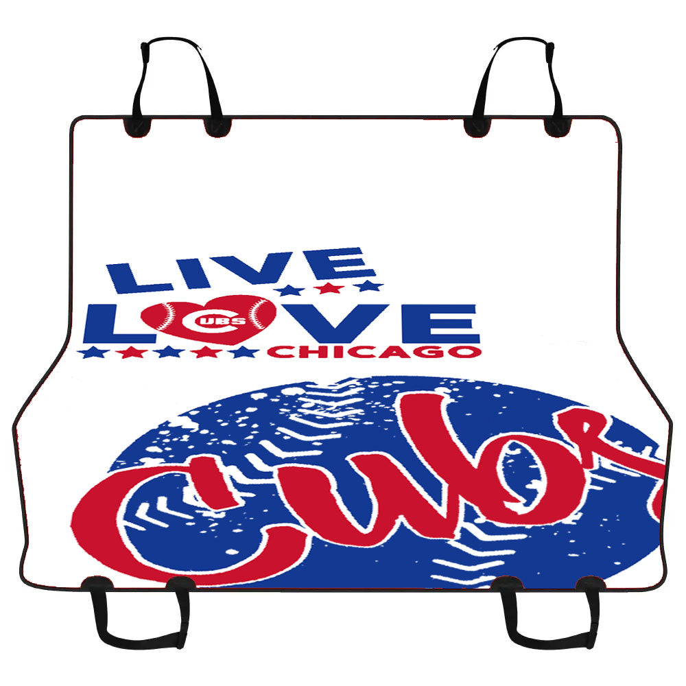 Live Love Chicago Cubs Car Pet Seat Cover