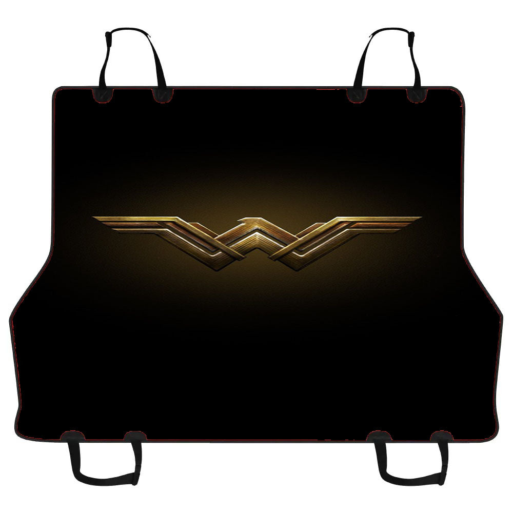 Logo Wonder Woman Justice League Black Diana Prince Car Pet Seat Cover