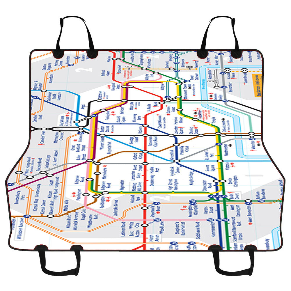 London Tube Map Car Pet Seat Cover