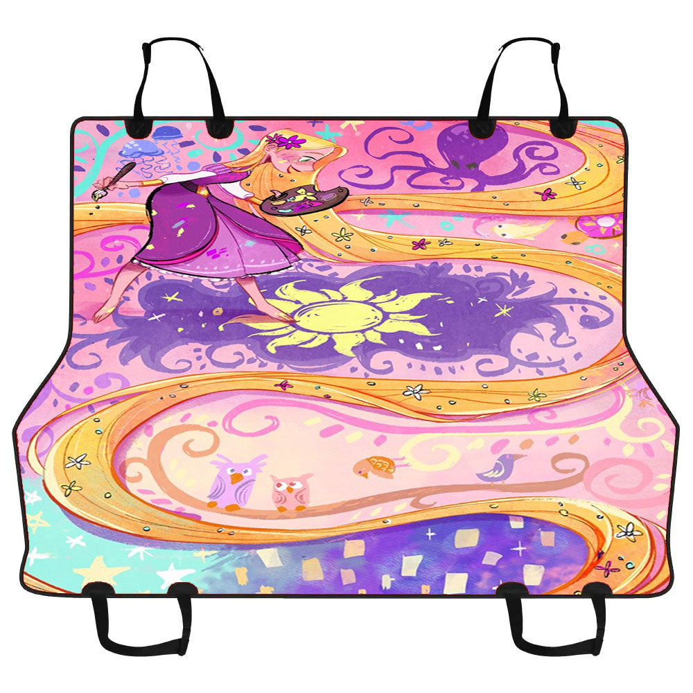Long Hair Tangled Disney Princess Car Pet Seat Cover