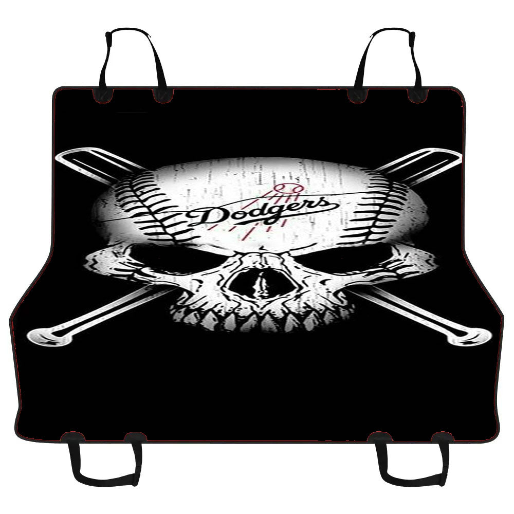 Los Angeles Dodgers Skull Car Pet Seat Cover
