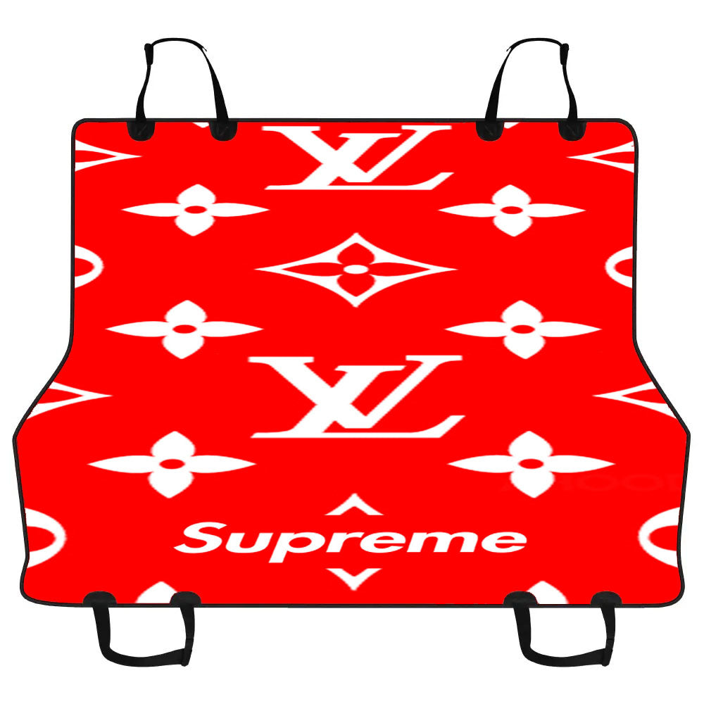 Louis Vuitton X Supreme Car Pet Seat Cover