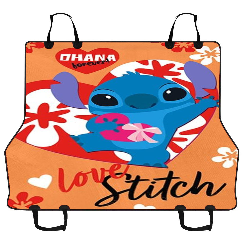 Love, Stitch Car Pet Seat Cover