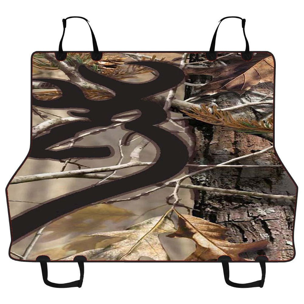 Love Browning Deer Camo Real Tree Couple Car Pet Seat Cover