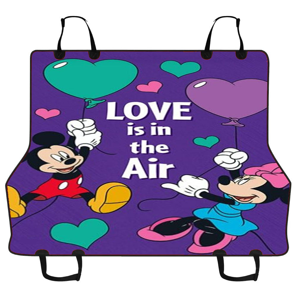 Love Is In The Air Mickey & Minnie Car Pet Seat Cover