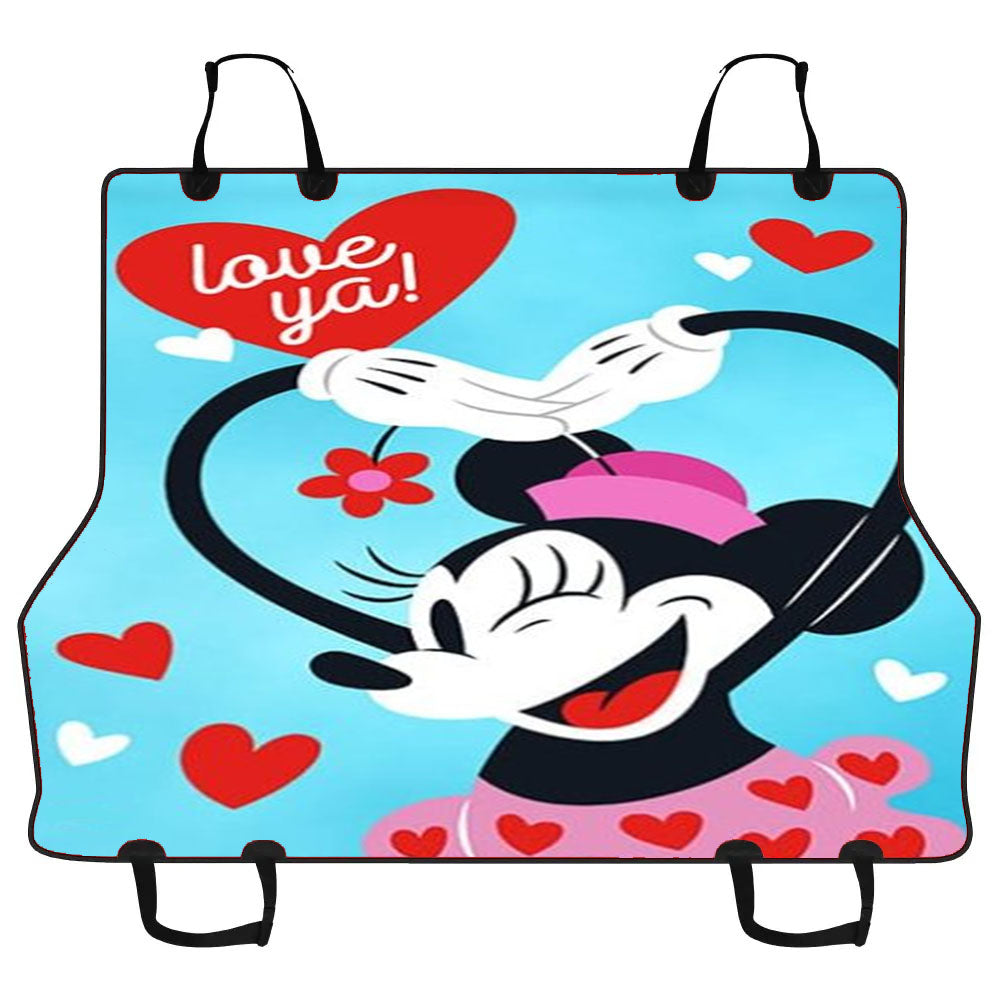 Love Ya Minnie Car Pet Seat Cover