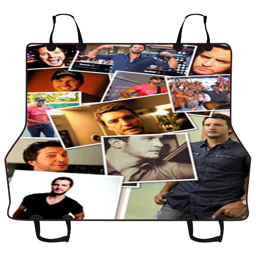 Luke Bryan Collage Car Pet Seat Cover