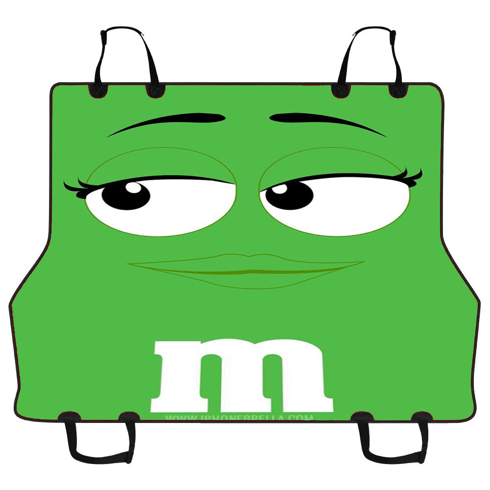M&M'S Green Car Pet Seat Cover