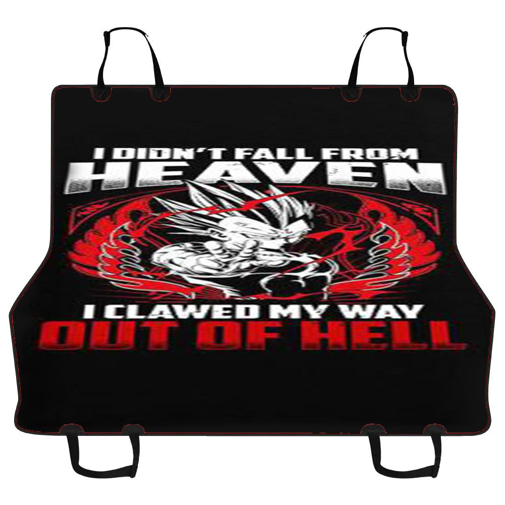Majin Vegeta Quote Car Pet Seat Cover