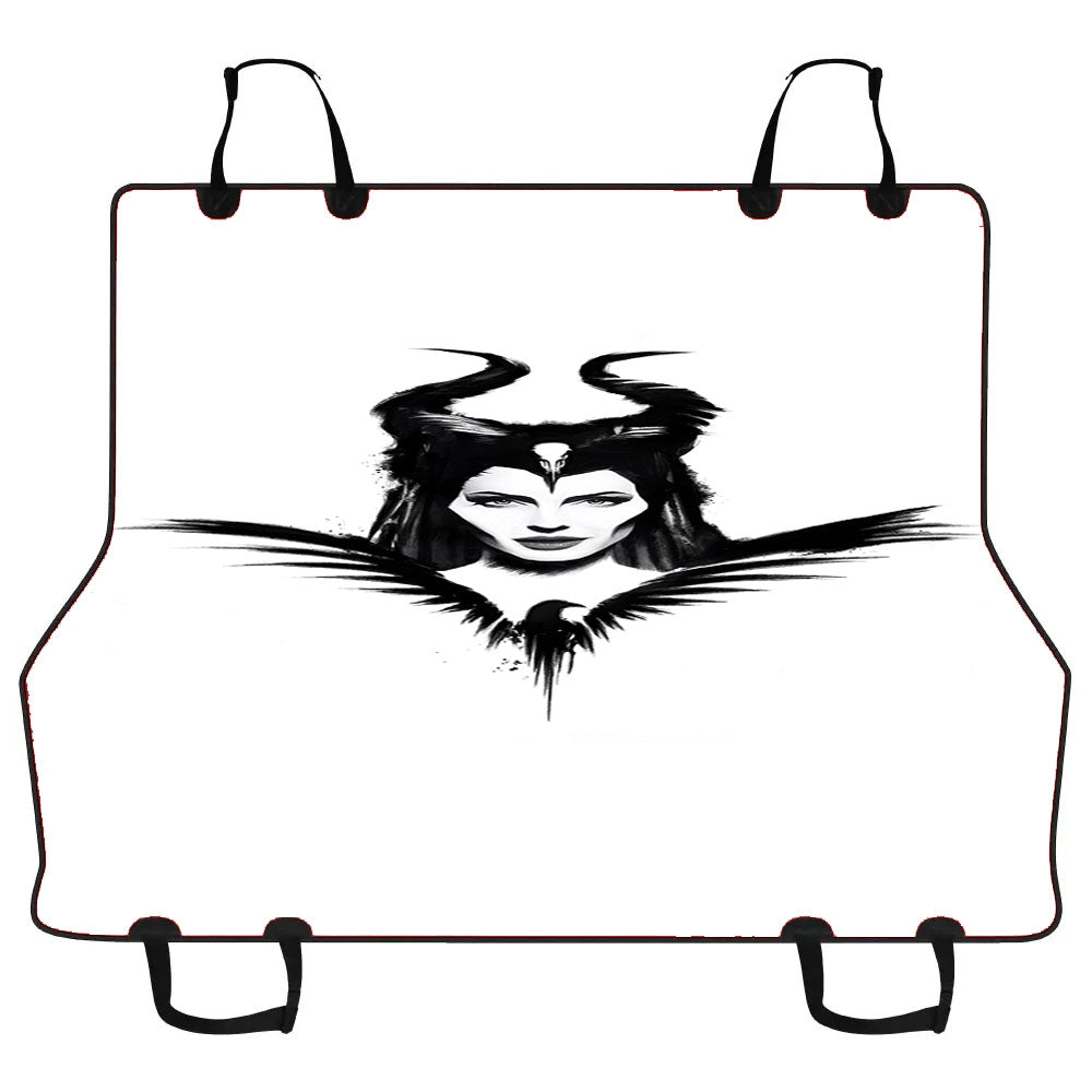 Maleficent White Poster Car Pet Seat Cover