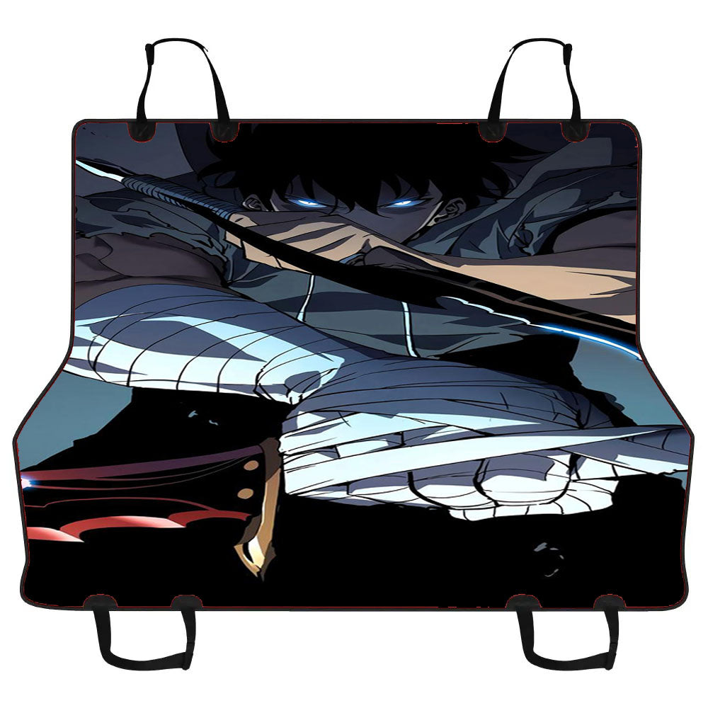 Manhwa Solo Leveling Sung Jin Woo Assassins Car Pet Seat Cover