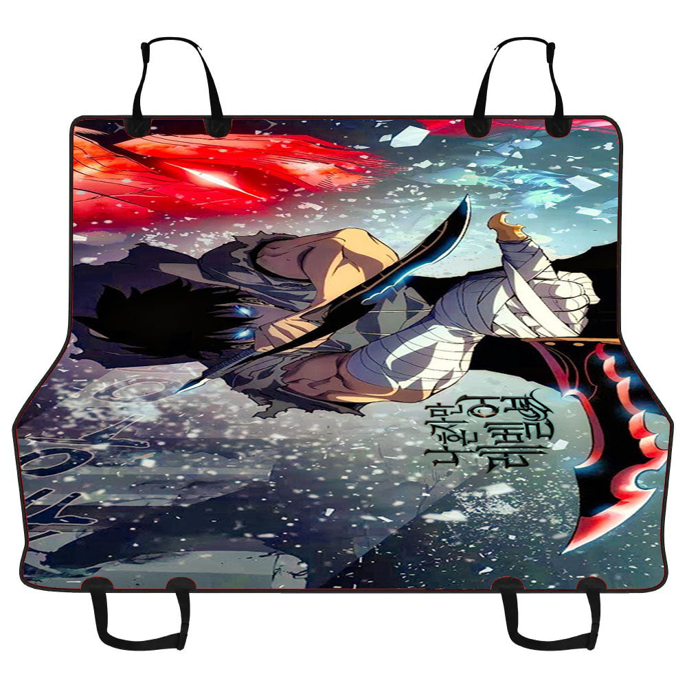 Manhwa Solo Leveling Sung Jin Woo Level S Car Pet Seat Cover