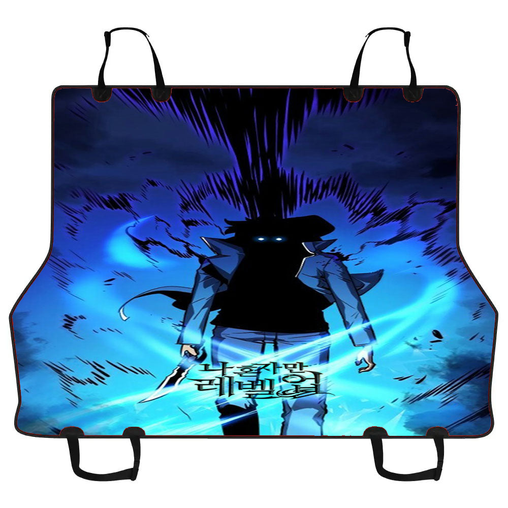 Manhwa Solo Leveling Sung Jin Woo Power Car Pet Seat Cover