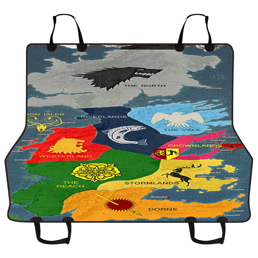 Map Game Of Thrones 1 Car Pet Seat Cover