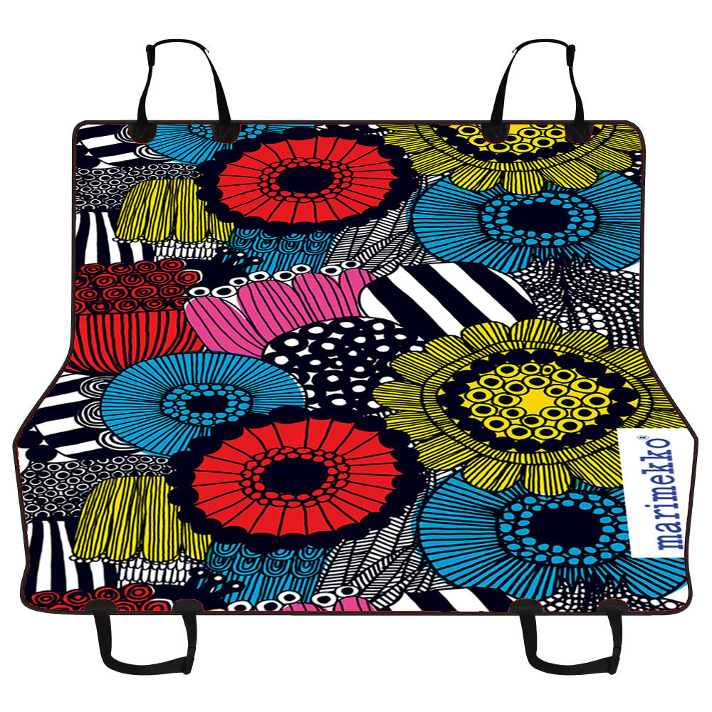 Marimekko Siirtolapuutarha Flower Car Pet Seat Cover