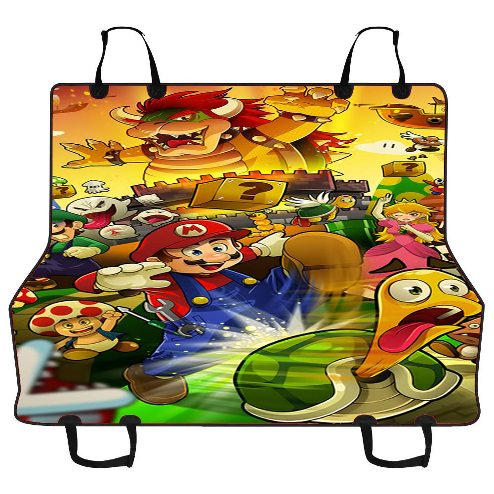 Mario Bros Car Pet Seat Cover