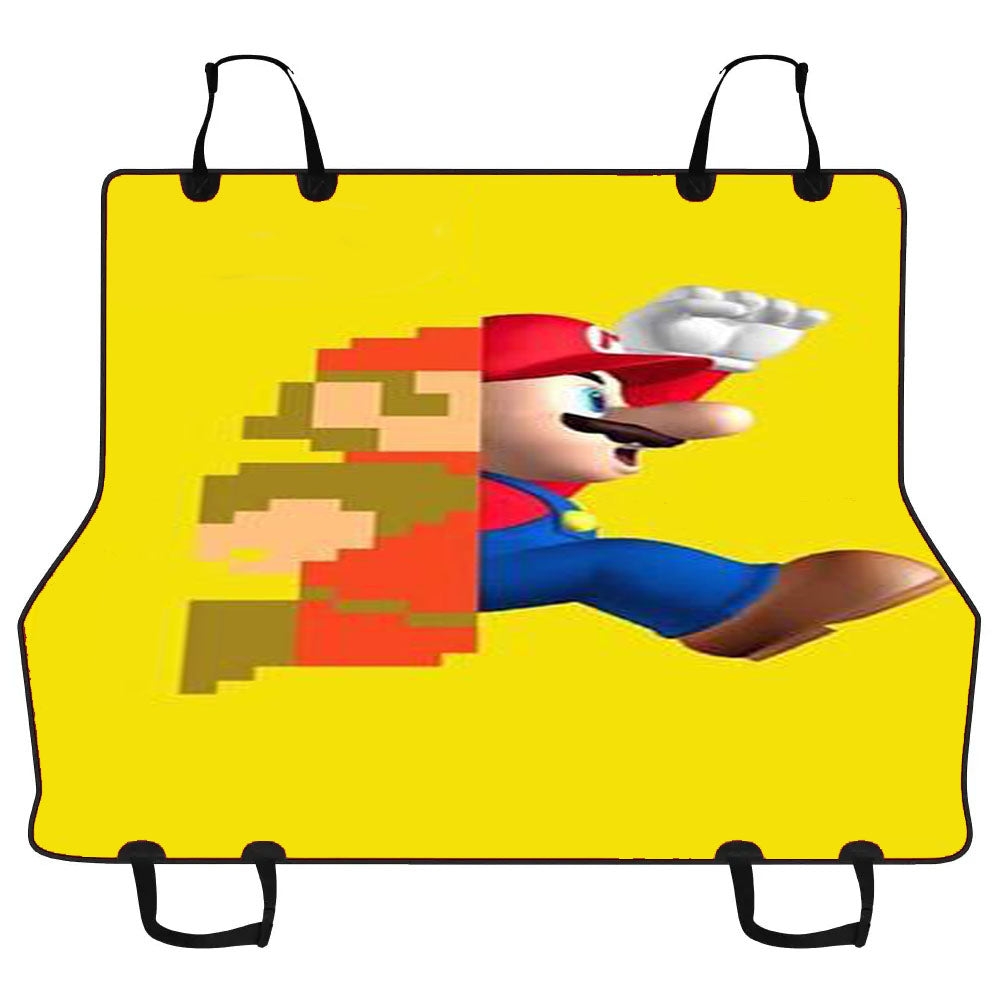 Mario Old Vs New Car Pet Seat Cover