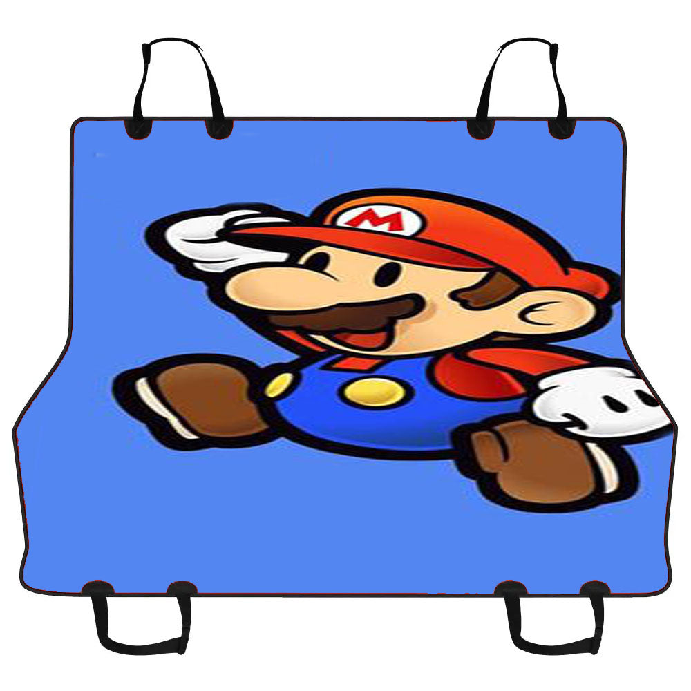 Mario Paper Car Pet Seat Cover