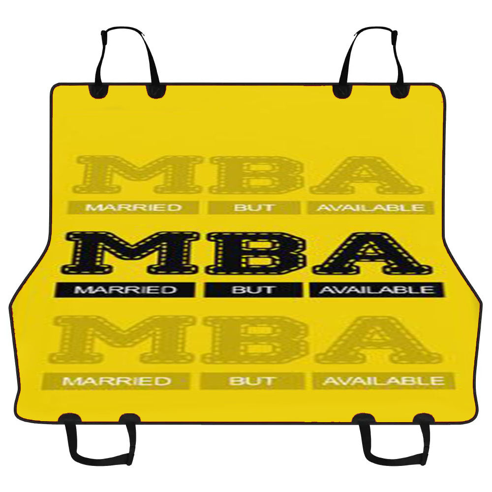 Married But Available Car Pet Seat Cover