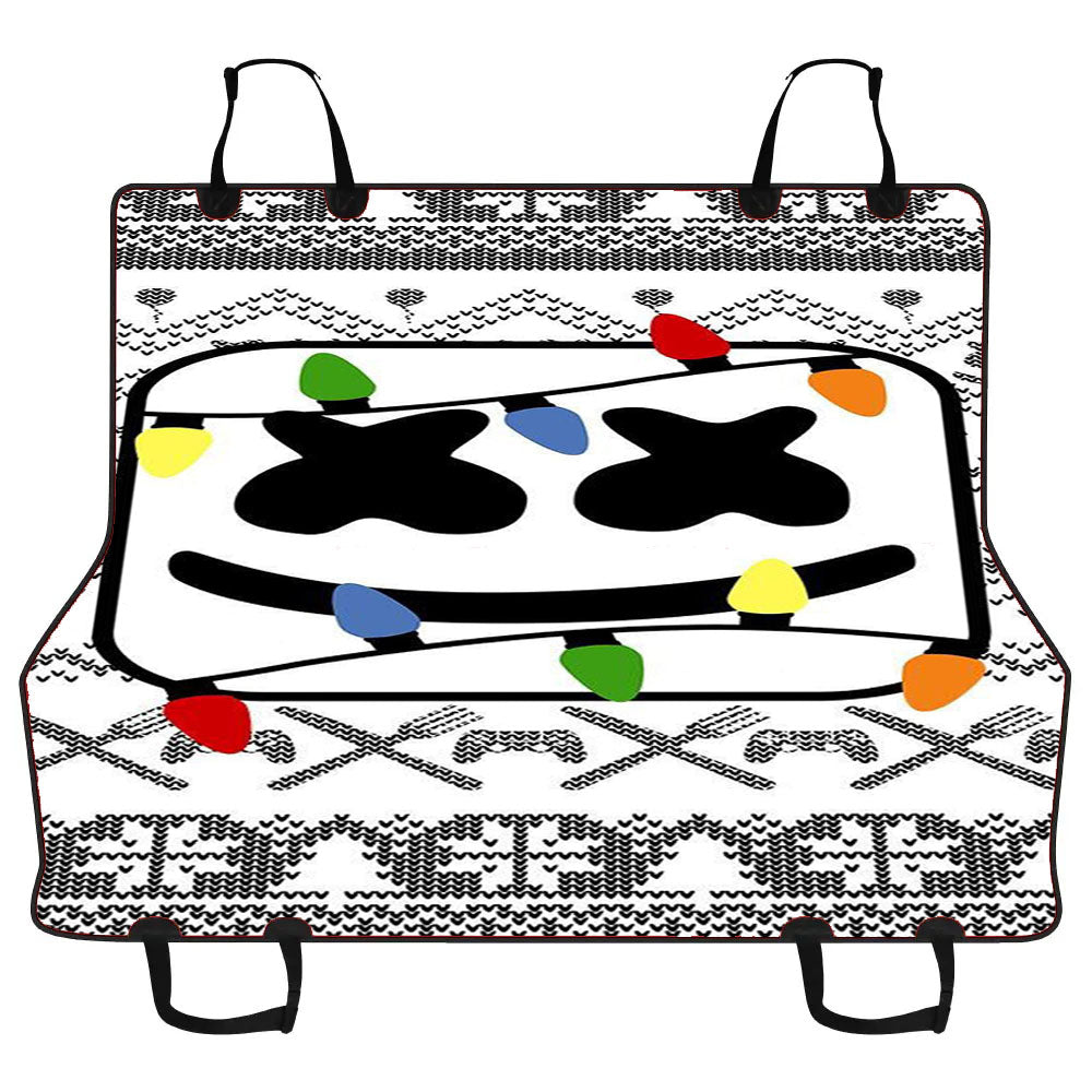 Marshmello Christmas Car Pet Seat Cover