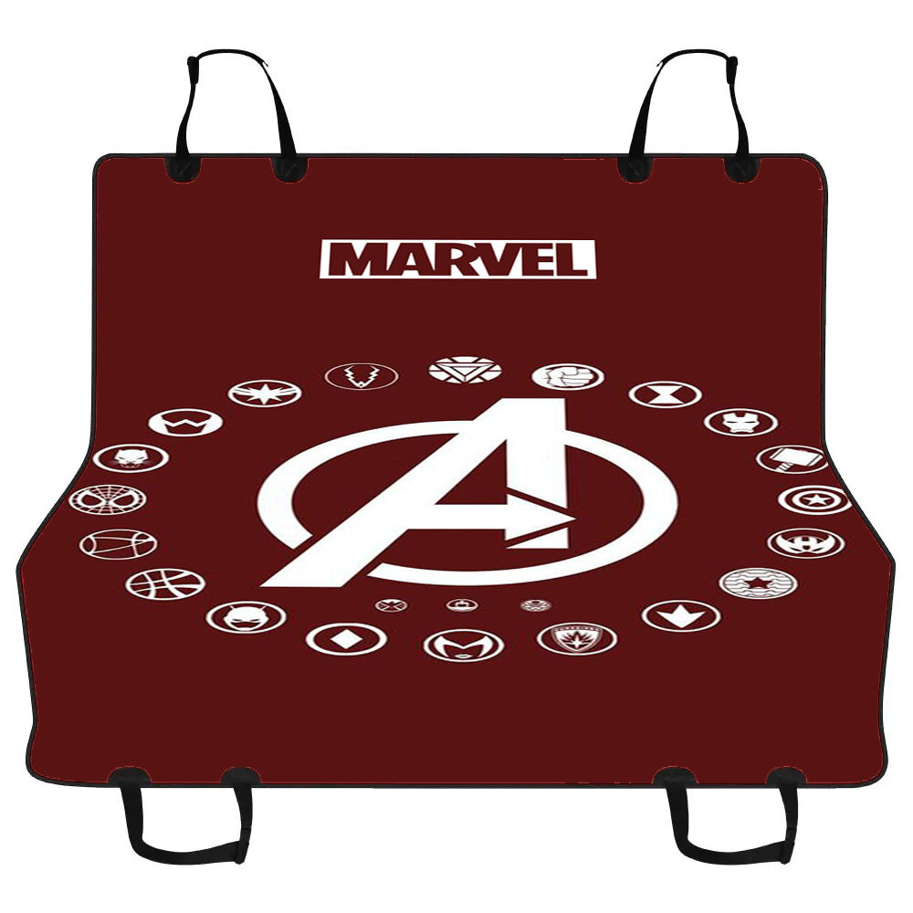 Marvel All Logo Character Car Pet Seat Cover