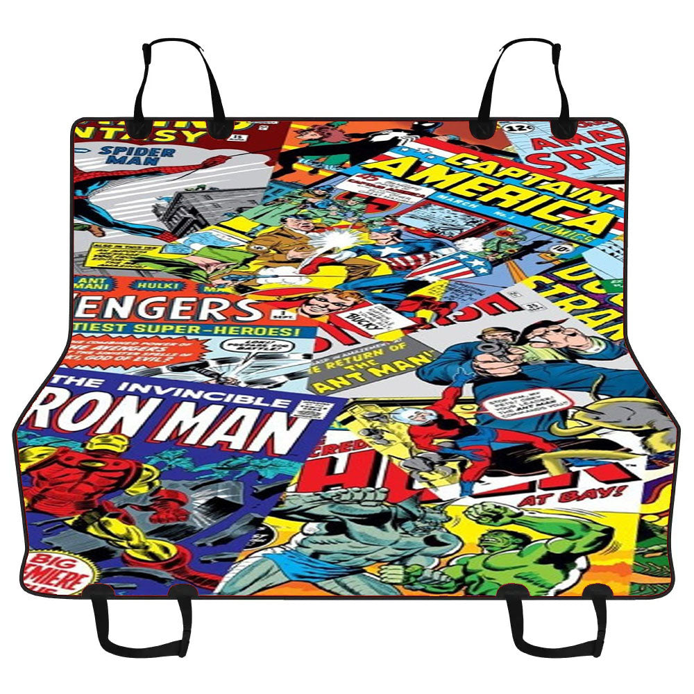 Marvel Comics Pattern Car Pet Seat Cover