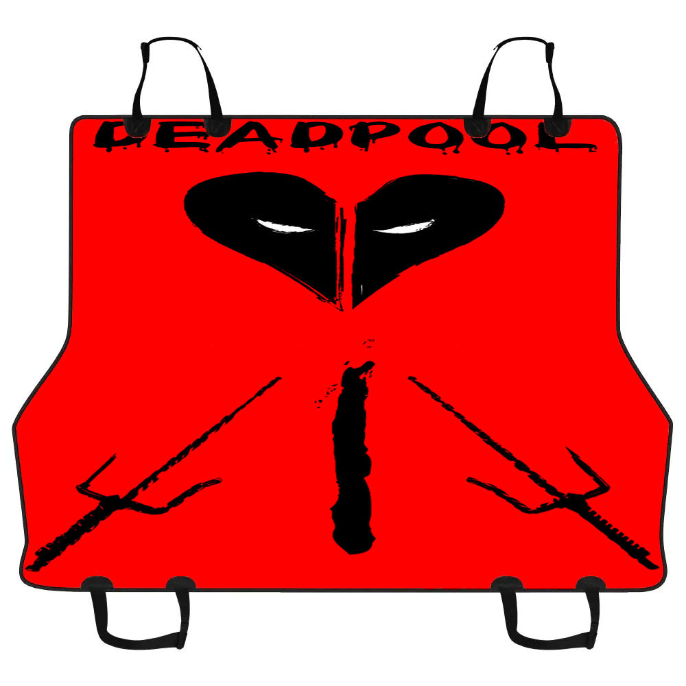 Marvel Deadpool Heart Logo Car Pet Seat Cover