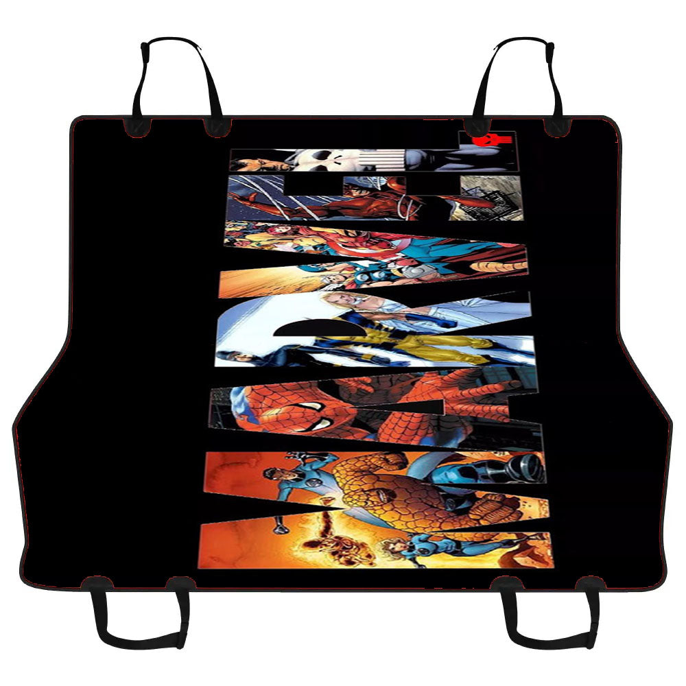 Marvel Logo Wallpaper Car Pet Seat Cover