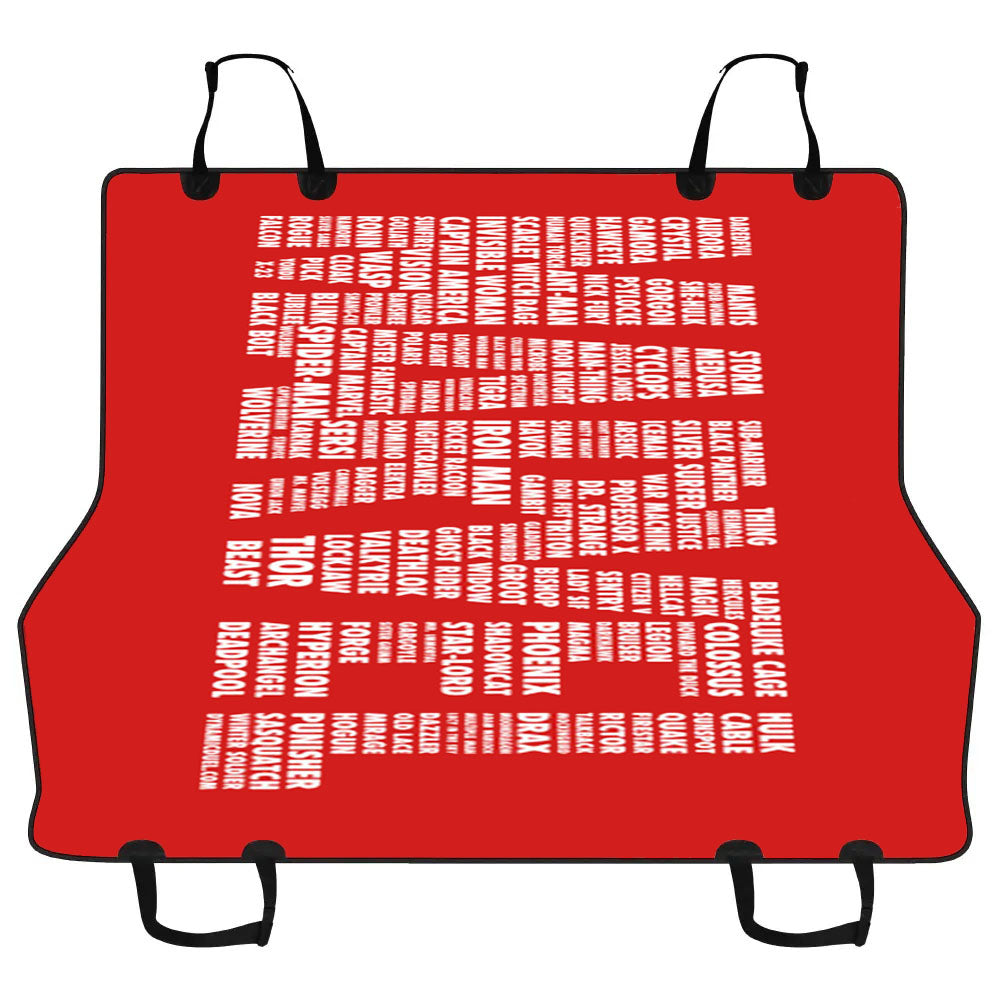 Marvel Names Car Pet Seat Cover