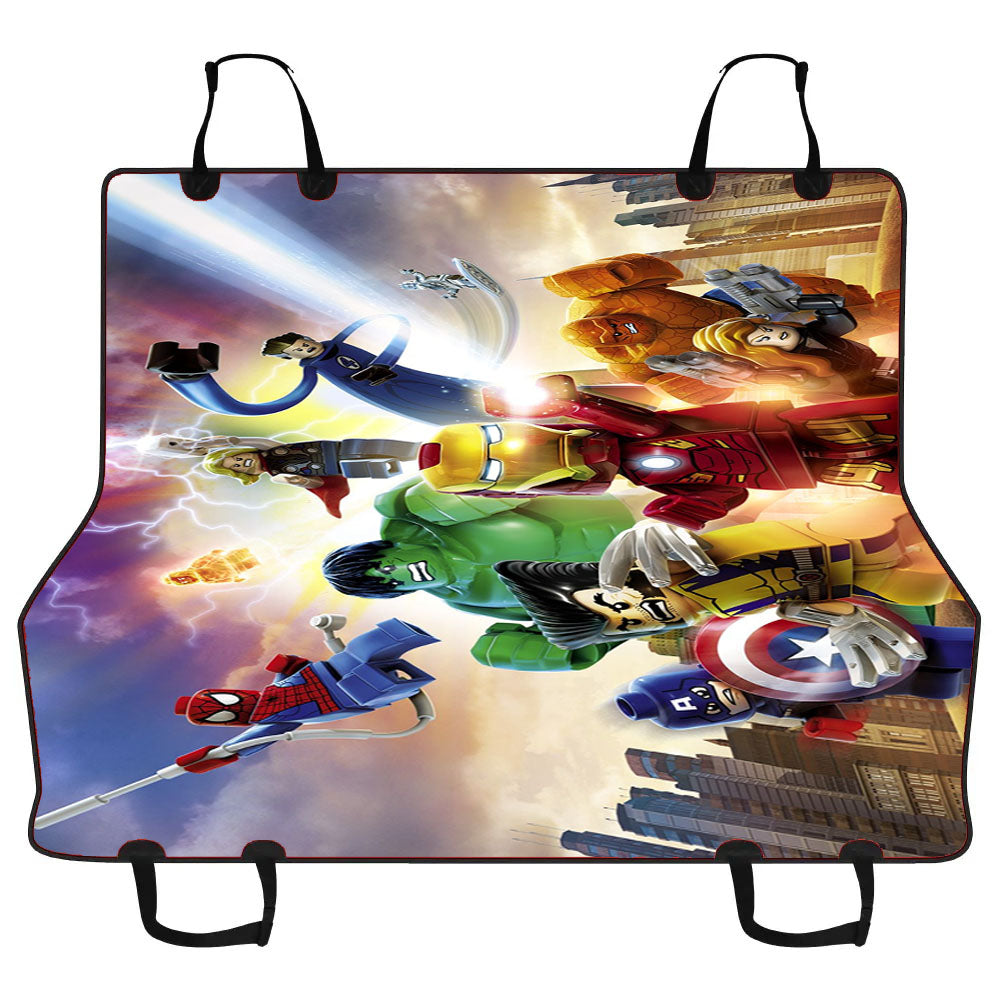 Marvel Super Hero Lego Car Pet Seat Cover