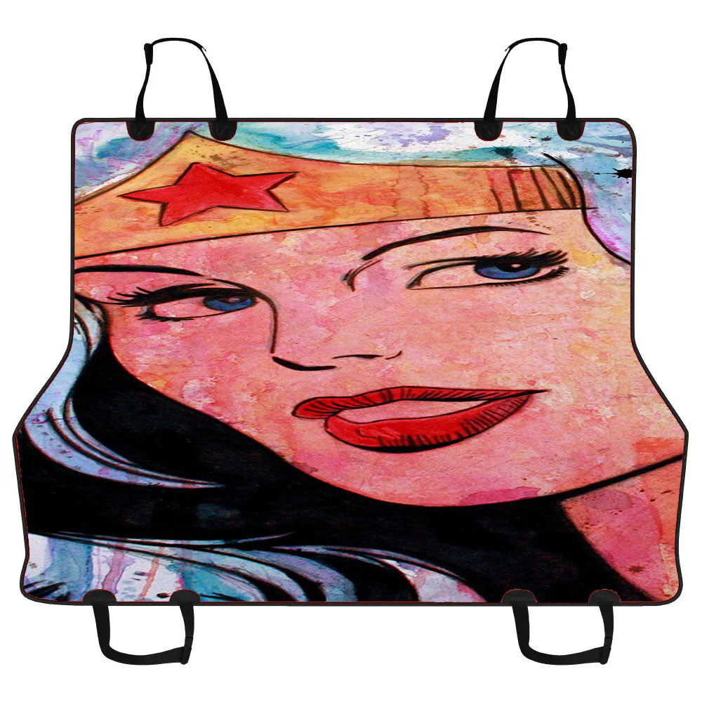 Wonder Woman Wallpaper Car Pet Seat Cover