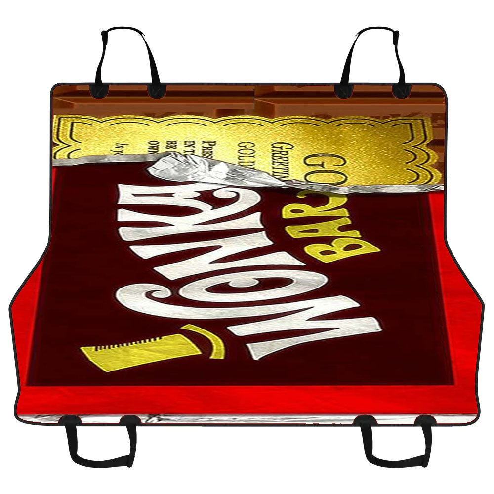 Wonka Bar Golden Ticket Car Pet Seat Cover
