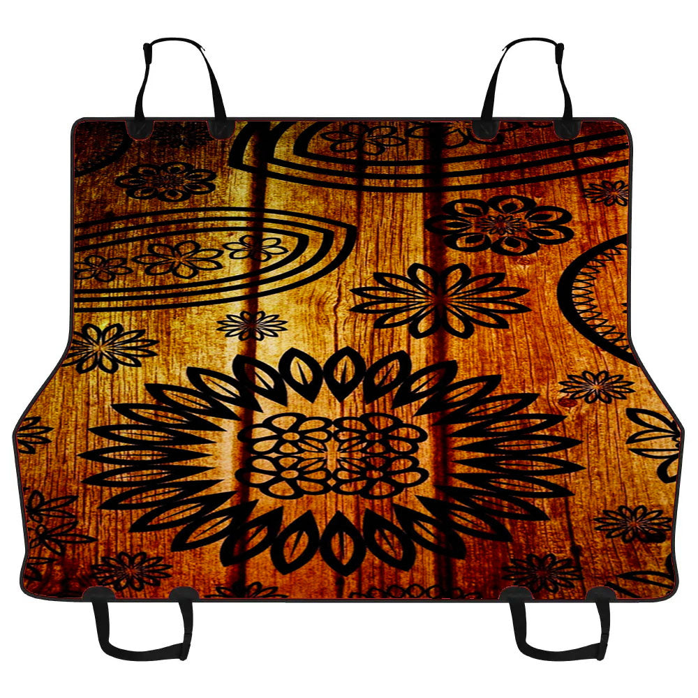 Wood Flowers Car Pet Seat Cover