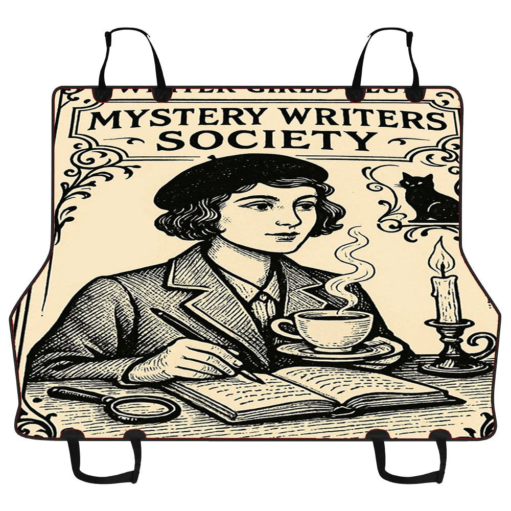Writer Girls Club Mystery Wall Art Car Pet Seat Cover